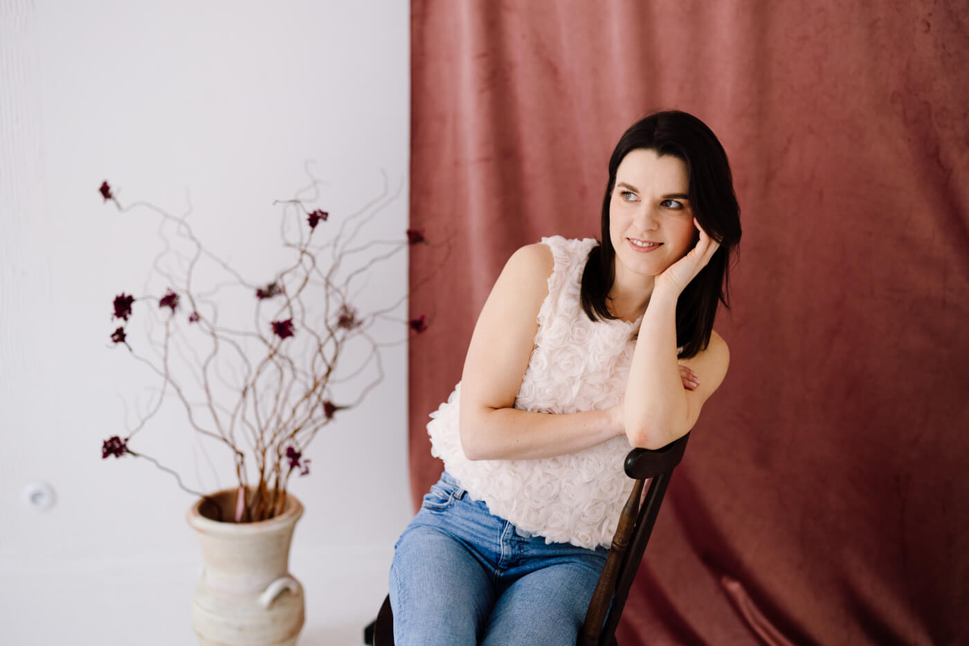 kobieca sesja zdjęciowa w studio Kraków