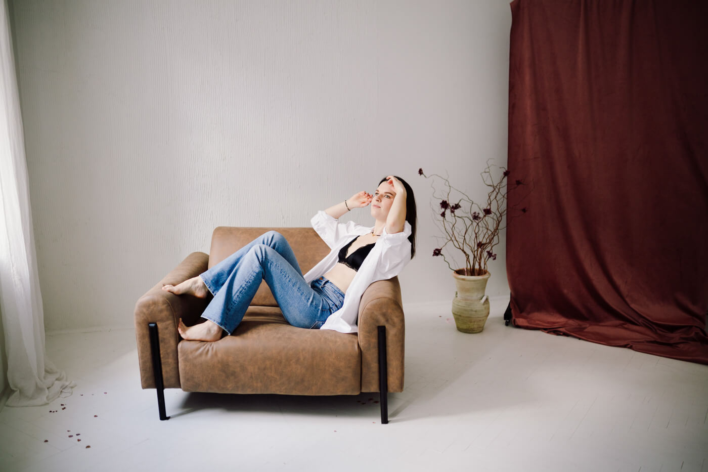 kobieca sesja zdjęciowa w studio Kraków