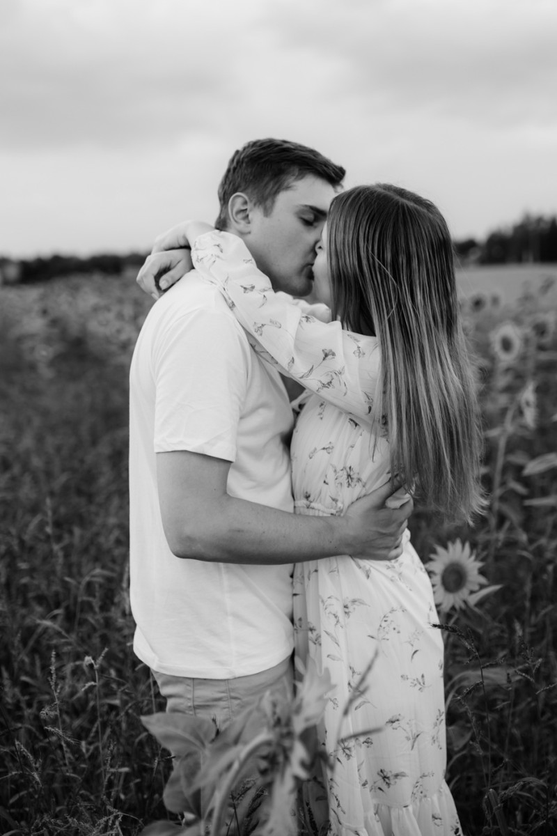 sesja w słonecznikach