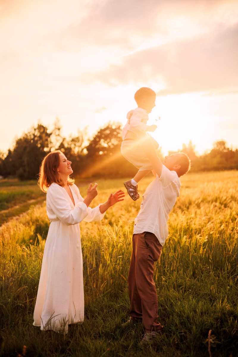sesja rodzinna w plenerze